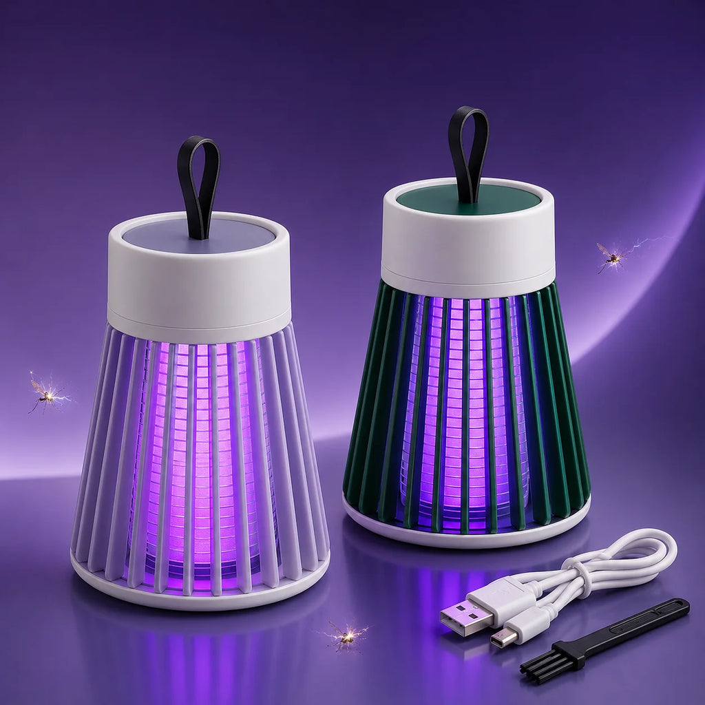 USB Type-C Mosquito Killer Lamp Electric Bug Zapper UV Insect Trap for Bedroom Outdoor Camping Gnats Flies Wasps