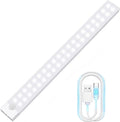 Motion Sensor Lights Rechargeable 40 Leds Wireless Dimming Indoor Night Light, Auto On/Off with Magnetic Stickers for Stick-On Anywhere for Stairs,Under Cabinet,Closet,Room, Wardrobe (6000K, 1 Pack)