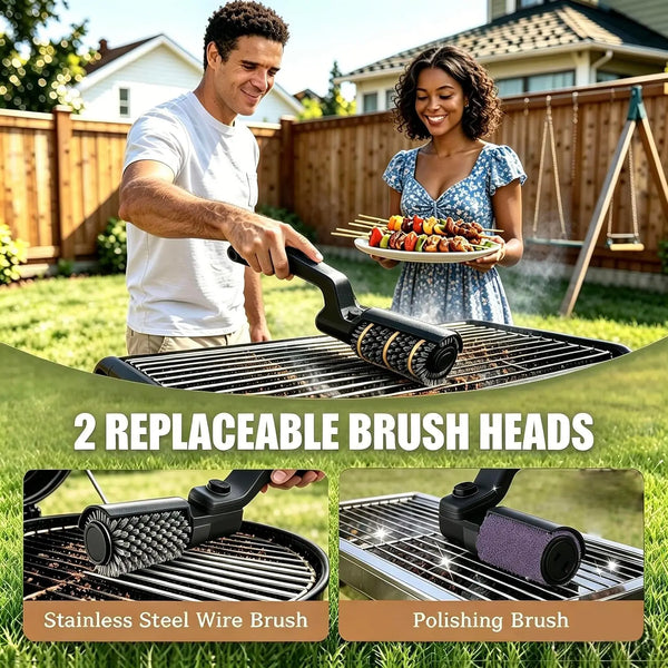 Hristov Electric Grill Brush – Cordless Rechargeable BBQ Cleaner