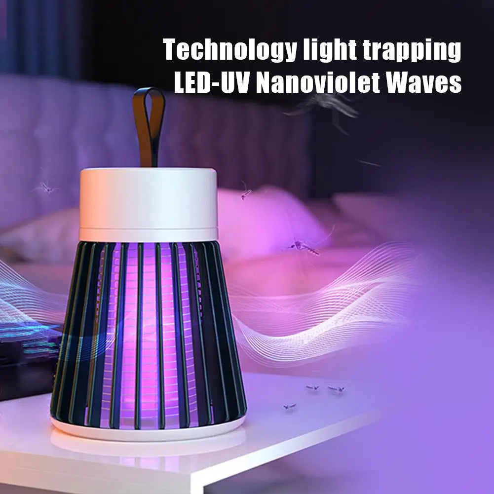 Electric Shock Mosquito Killer Lamp UV Light USB anti Mosquito Trap for Bedroom Outdoor Camping Use Kills Moths Wasps Gnats