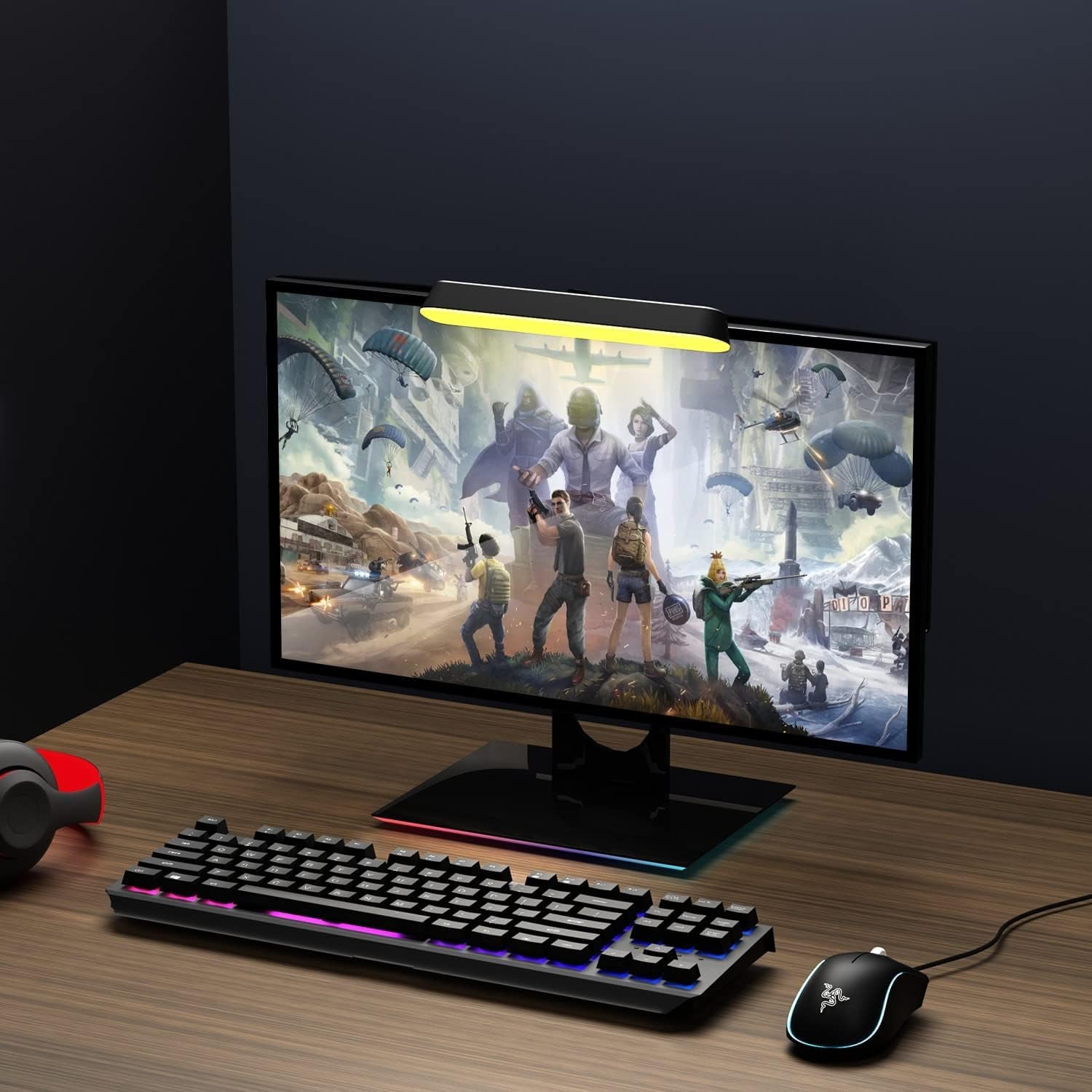 Smart Desk Lamp with Wifi APP Control - Compatible with Alexa and Google - Adjustable White and RGB Colors, Music Sync USB Bedside Lamp - Perfect for Bedroom, Gaming Lamp, Home Office