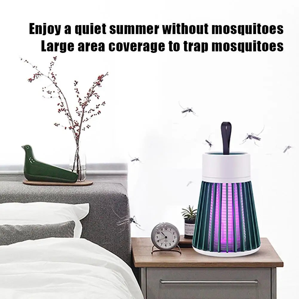 Electric Shock Mosquito Killer Lamp UV Light USB anti Mosquito Trap for Bedroom Outdoor Camping Use Kills Moths Wasps Gnats